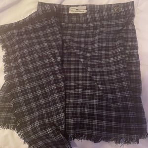 Urban Outfitters plaid black and blue skirt